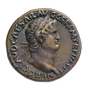 Moneda imperial romana de Roma, AD 65